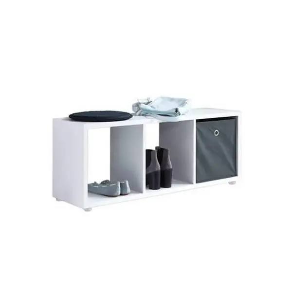 MID.YOU REGÁL NA BOTY, bílá, 37,5/108,5/33 cm