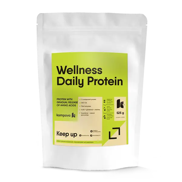 KOMPAVA Wellness Daily Protein 525 g/15 dávek, vanilka