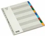 Bantex - Rozřaďovač A4+ Bantex 10 barevných listů