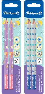 Pelikan - Tužka B, Jumbo,2 ks, trojhranná, silná