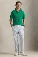 Bavlněné kalhoty Polo Ralph Lauren pánské, modrá barva, 710972098