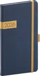 Kapesní diář Twill 2026 modro-zlatý