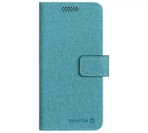 SWISSTEN LIBRO UNI flipové pouzdro XL tyrkysové (158x80 mm)