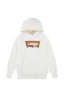 Dětská mikina Levi's SUNRISE BATWING HOODIE béžová barva, s kapucí, s potiskem, 9EP038