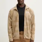 Fleecová mikina adidas TERREX Multi pánská, béžová barva, hladká, JM0136