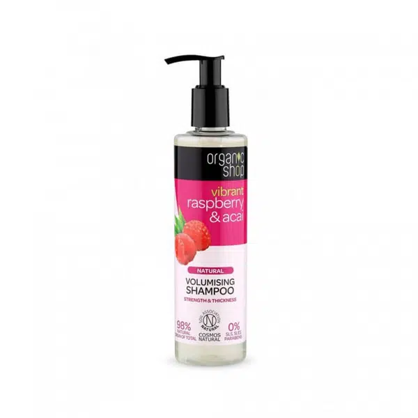 Organic Shop Objemový šampon Vibrant Raspberry & Acai (Volumising Shampoo) 280 ml