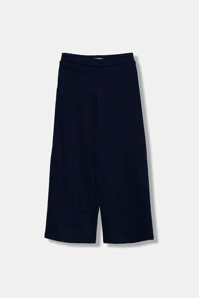 Dětské tepláky United Colors of Benetton tmavomodrá barva, 46D6CE04C