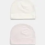 Dětská čepice United Colors of Benetton 2-pack růžová barva, 3DKAAA001