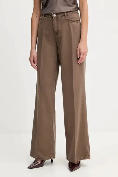 Džíny Guess dámské, hnědá barva, W5RA96 WFD53