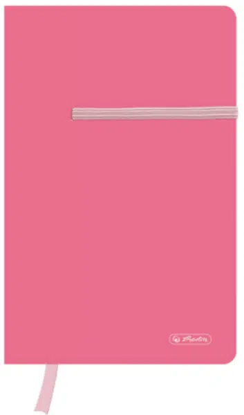 Herlitz - Záznamní kniha A5, čtvereček, růžová