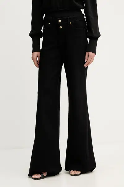 Džíny Versace Jeans Couture dámské, černá barva, 79HAB561 CDW00