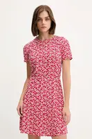 Šaty Tommy Jeans červená barva, mini, DW0DW21120