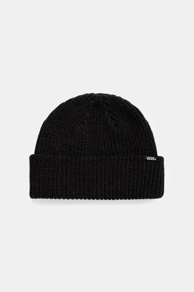 Dětská čepice Vans Core Basic Cuff Beanie černá barva, VN000Q1GBLK1
