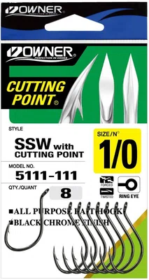 Owner háček s očkem + cutting point 5111-velikost 2/0