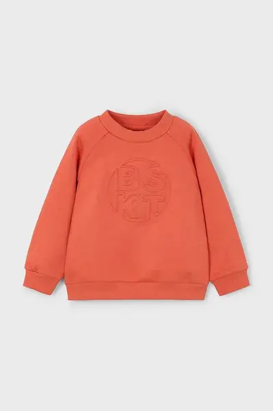 Dětská mikina Mayoral oranžová barva, hladká, 4405