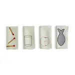 Sada ubrousků HAY Sobremesa 45 x 45 cm 4-pack zelená barva