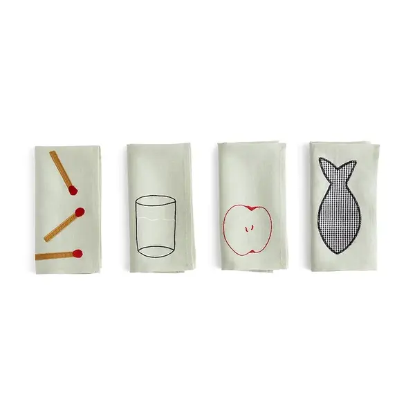 Sada ubrousků HAY Sobremesa 45 x 45 cm 4-pack