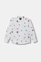 Dětská bavlněná košile Guess