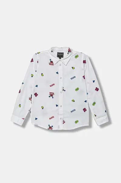 Dětská bavlněná košile Guess