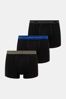 Boxerky Tommy Hilfiger 3-pack pánské, černá barva, UM0UM02763