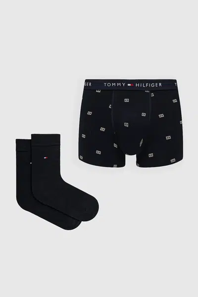 Boxerky a ponožky Tommy Hilfiger tmavomodrá barva, UB0UB00568