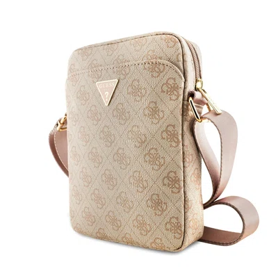 Taška Guess PU 4G Triangle Logo 8", růžová