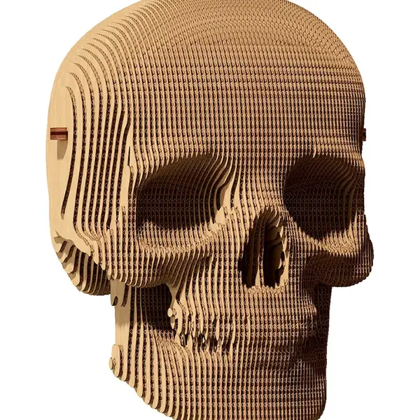 3D puzzle Cartonic Skull 11,7x10,1x16,6 cm béžová barva