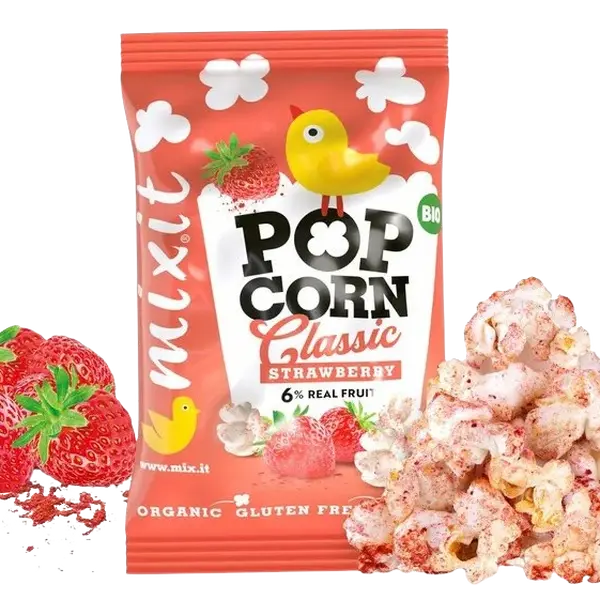 MIXIT BIO popcorn - Jahoda do kapsy 13 g