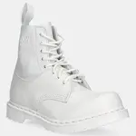 Kožené workery MM6 Maison Margiela dámské, bílá barva, na platformě, S66WU0128