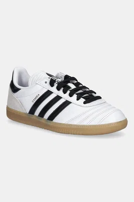 Dětské kožené tenisky adidas Originals SAMBA bílá barva, JQ1327