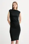 Šaty BOSS Orange C_Enila černá barva, mini, přiléhavé, 50543459