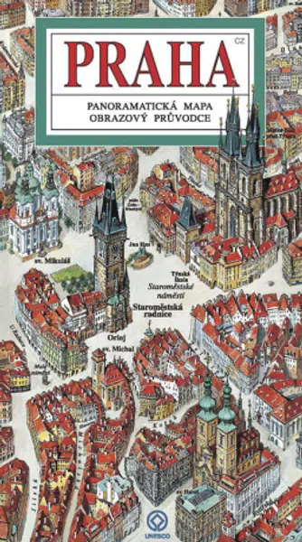 Praha - panoramatická mapa - česky