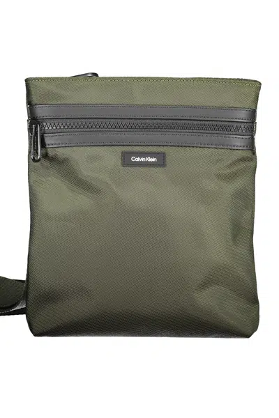 CALVIN KLEIN MEN'S GREEN SHOULDER BAG