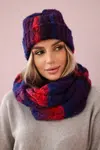 Women's set with mocher K208 red + purple blue