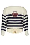 GUESS JEANS WHITE GIRL SWEATER