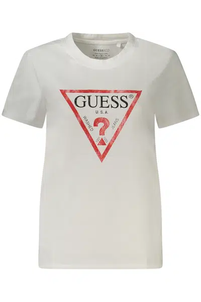 GUESS JEANS SHORT SLEEVE T-SHIRT WOMEN WHITE