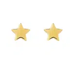 Preciosa Minimalistické pozlacené náušnice pecky Moon Star 5364Y00