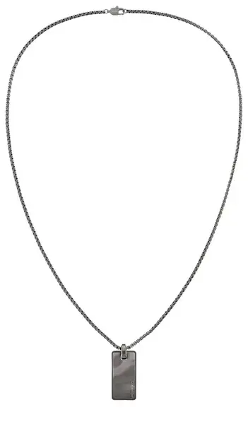 Calvin Klein Stylový ocelový náhrdelník pro muže Metallic Waves 35100032