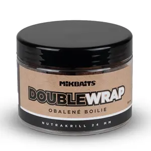 Mikbaits double wrap boilie maniaq nutrakrill 500 ml - 20 mm