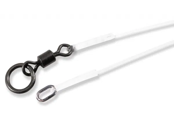 Carp´r´us stiff link na kombinované montáže oval ring a ring swivel - 9,5 cm 90 lb