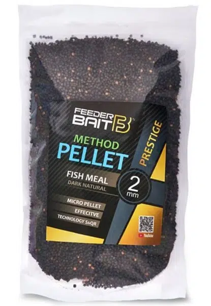 Feederbait pellet prestige dark 2 mm 800 g - natural