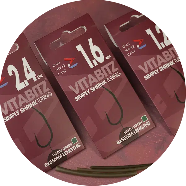 One more cast smršťovací hadička vitabitz simply shrink tubing green 8 x 55 mm - 1,2 mm
