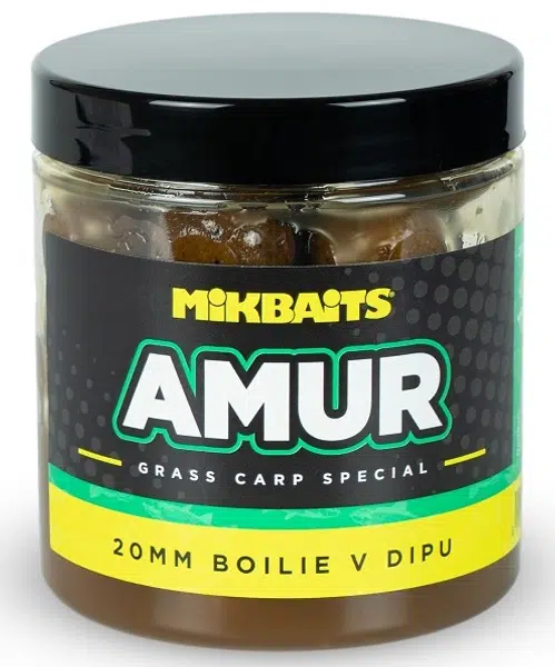 Mikbaits boilie v dipu amur range 250 ml - 20 mm