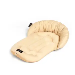 FIKAGO Měkká podložka s polštářkem Mushroom Beige M
