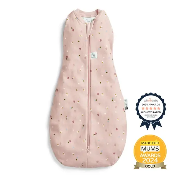 ERGOPOUCH Zavinovačka a pytel na spaní 2v1 Cocoon Daisies 3-6m, 6-8kg, 0,2tog