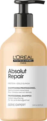 L'Oréal Professionnel Regenerační šampon pro velmi poškozené vlasy Serie Expert Absolut Repair Gold Quinoa + Protein (Instant Resurfacing Shampoo) 500