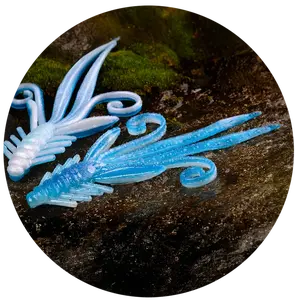 Redbass gumová nástraha nymfa blue/silver - xxl 20 cm 33 g