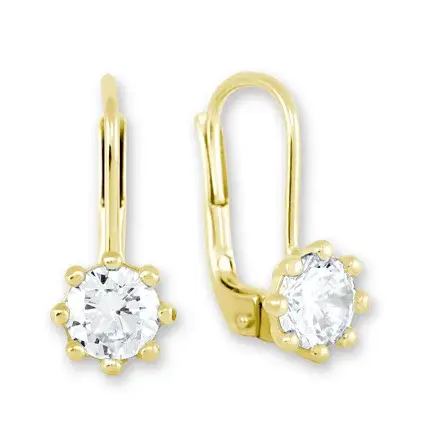 Soliter Zlaté náušnice s krystaly 236 001 00771