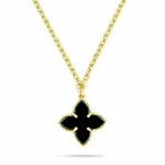 Brilio Silver Pozlacený květinový náhrdelník pro ženy NCL193YBC