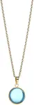 Bering Slušivý pozlacený náhrdelník s modrým krystalem Artic Symphony 430-28-450